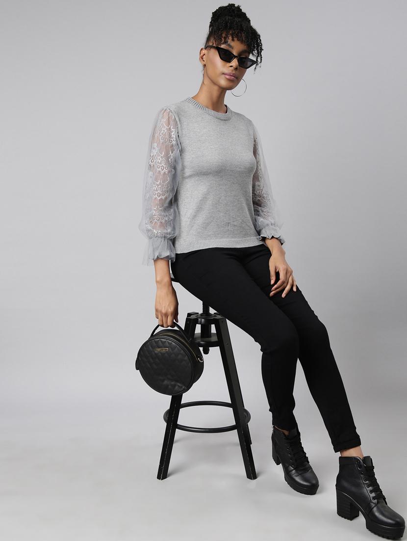 women's solid color regular top - 20928798 - Standard Image - 5