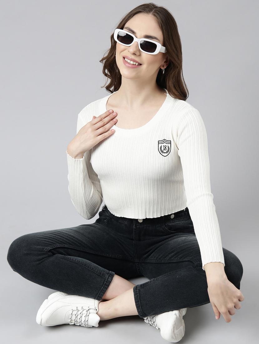women's solid color regular top - 20928802 - Standard Image - 5