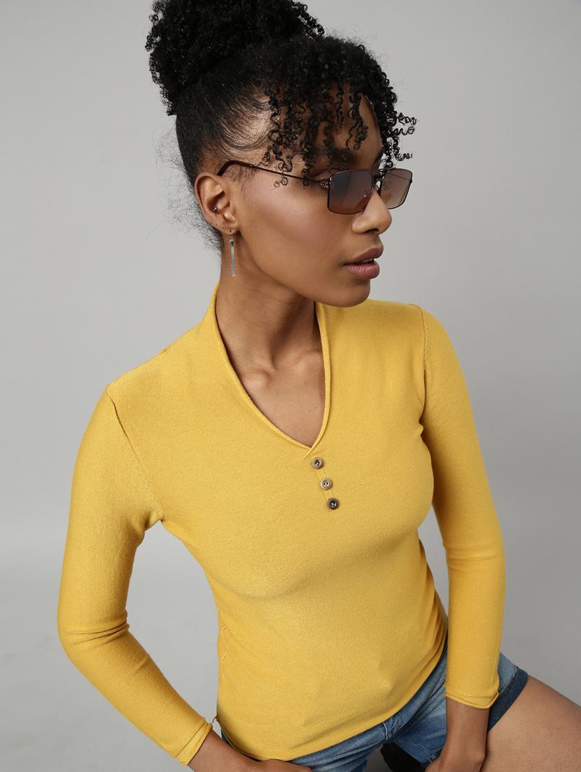 women's solid color regular top - 20928807 - Standard Image - 3