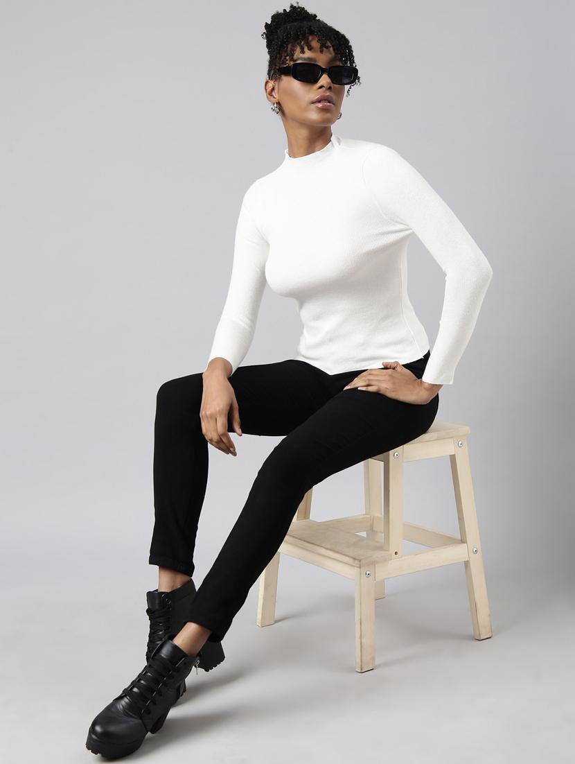 women's solid color regular top - 20928812 - Standard Image - 5