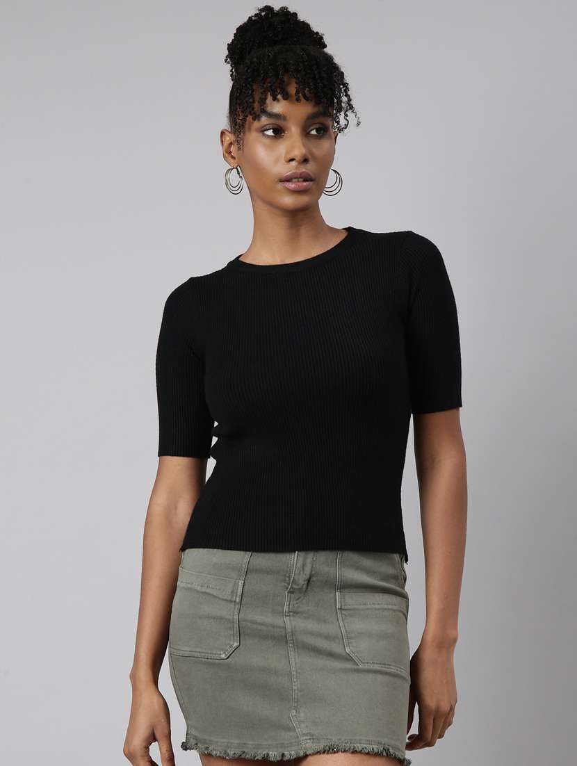 women's solid color regular top - 20928818 -  Zoom Image - 0
