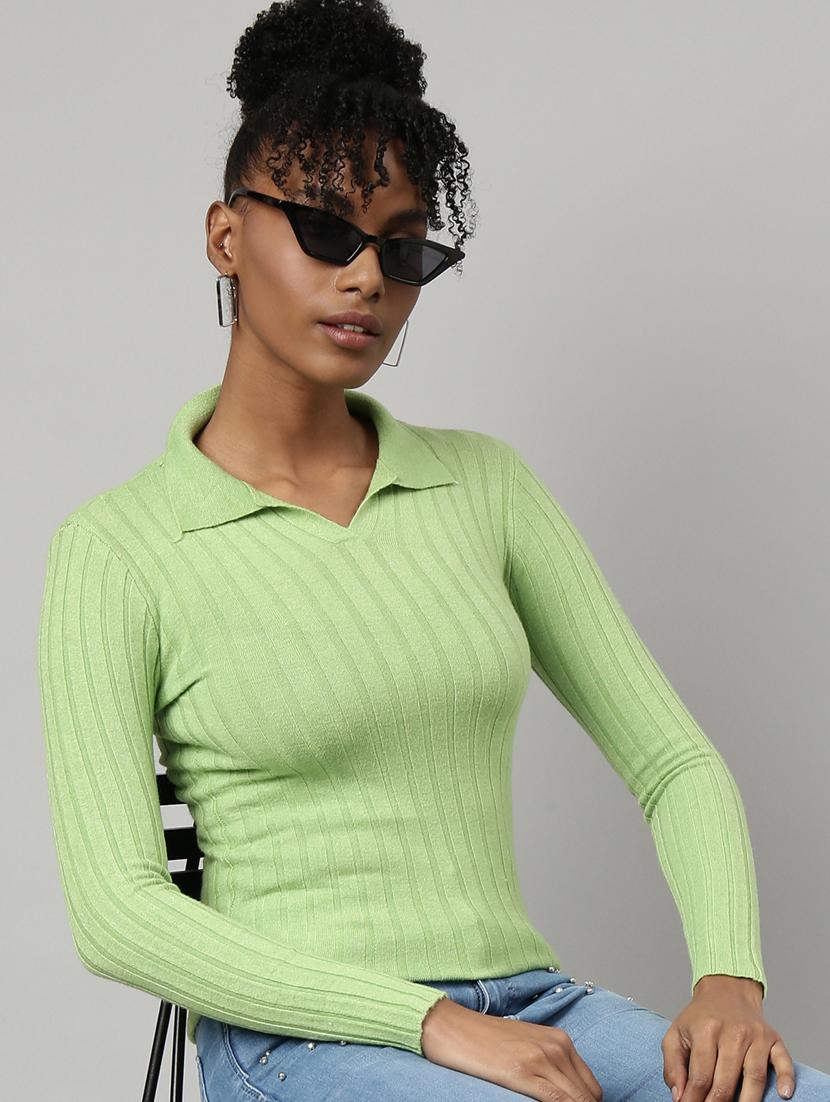 women's solid color regular top - 20928820 - Standard Image - 3