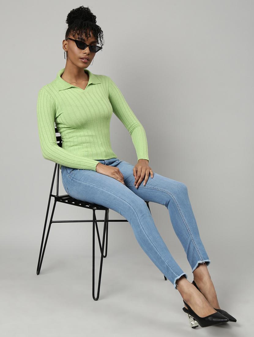 women's solid color regular top - 20928820 - Standard Image - 5