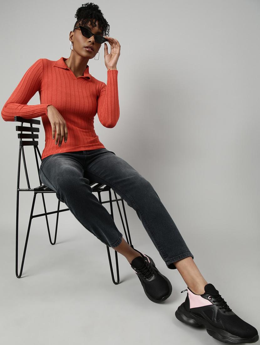 women's solid color regular top - 20928821 - Standard Image - 5