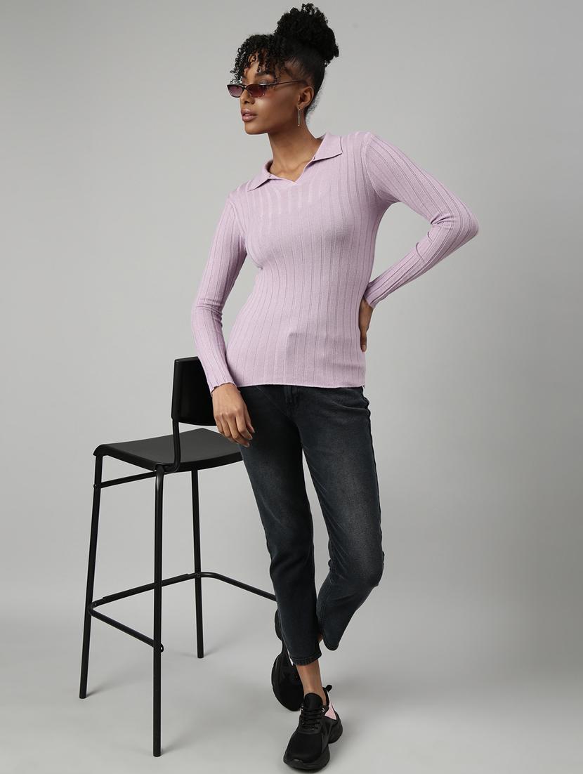 women's solid color regular top - 20928823 - Standard Image - 5