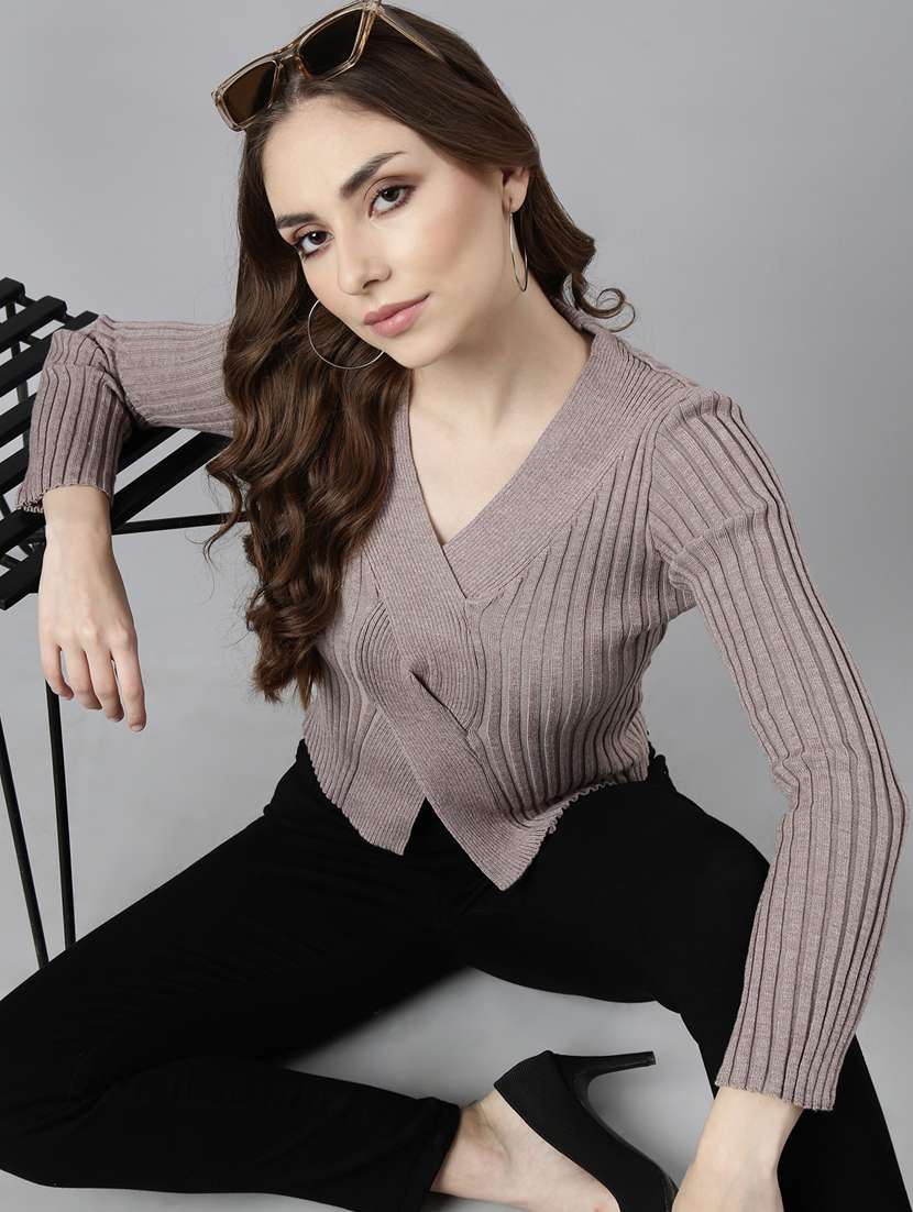women's solid color regular top - 20928831 -  Standard Image - 3