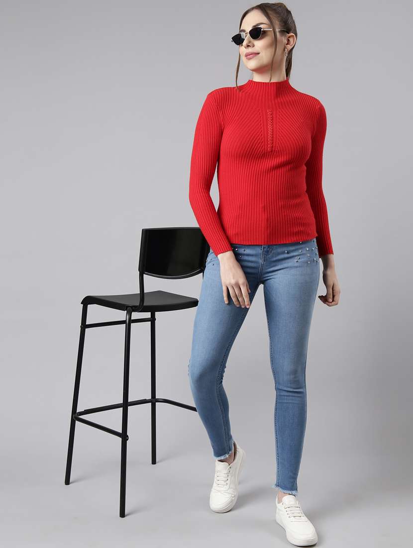 women's solid color regular top - 20928832 -  Standard Image - 5