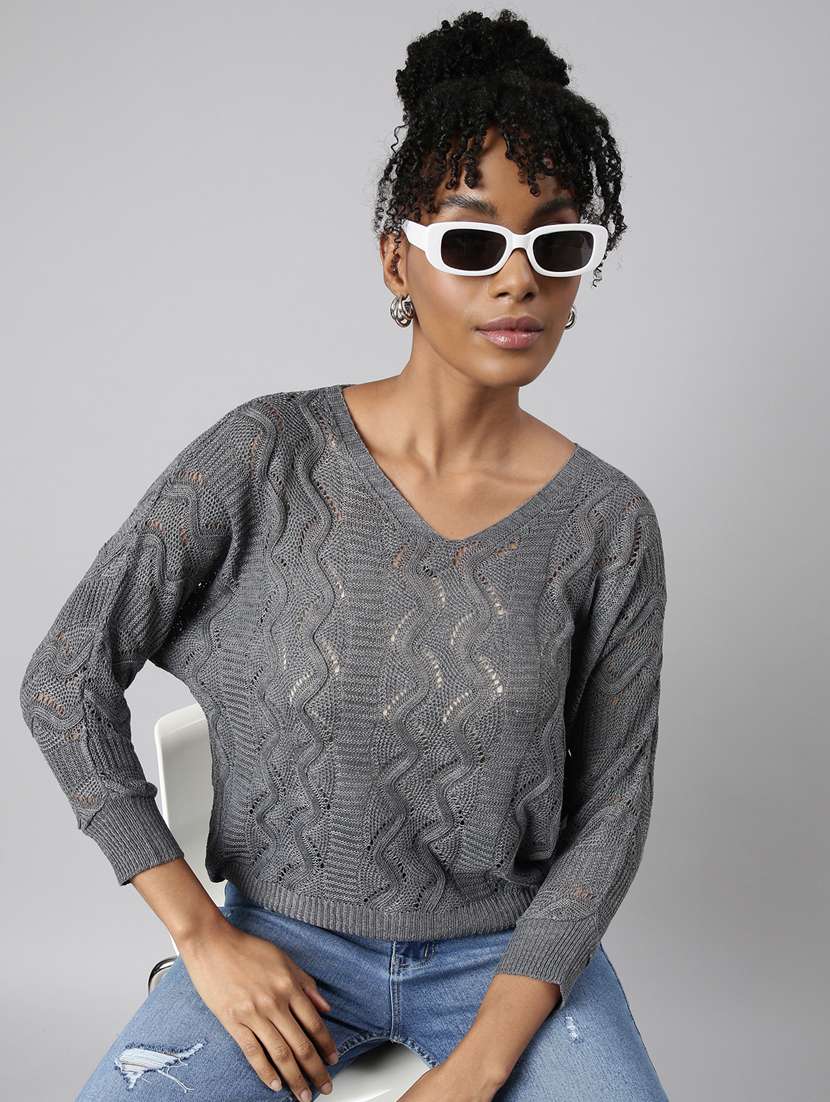 women's v-neck regular top - 20928841 -  Standard Image - 3