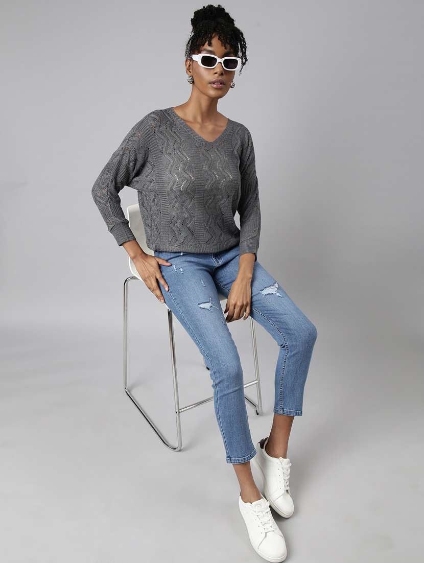 women's v-neck regular top - 20928841 -  Standard Image - 5