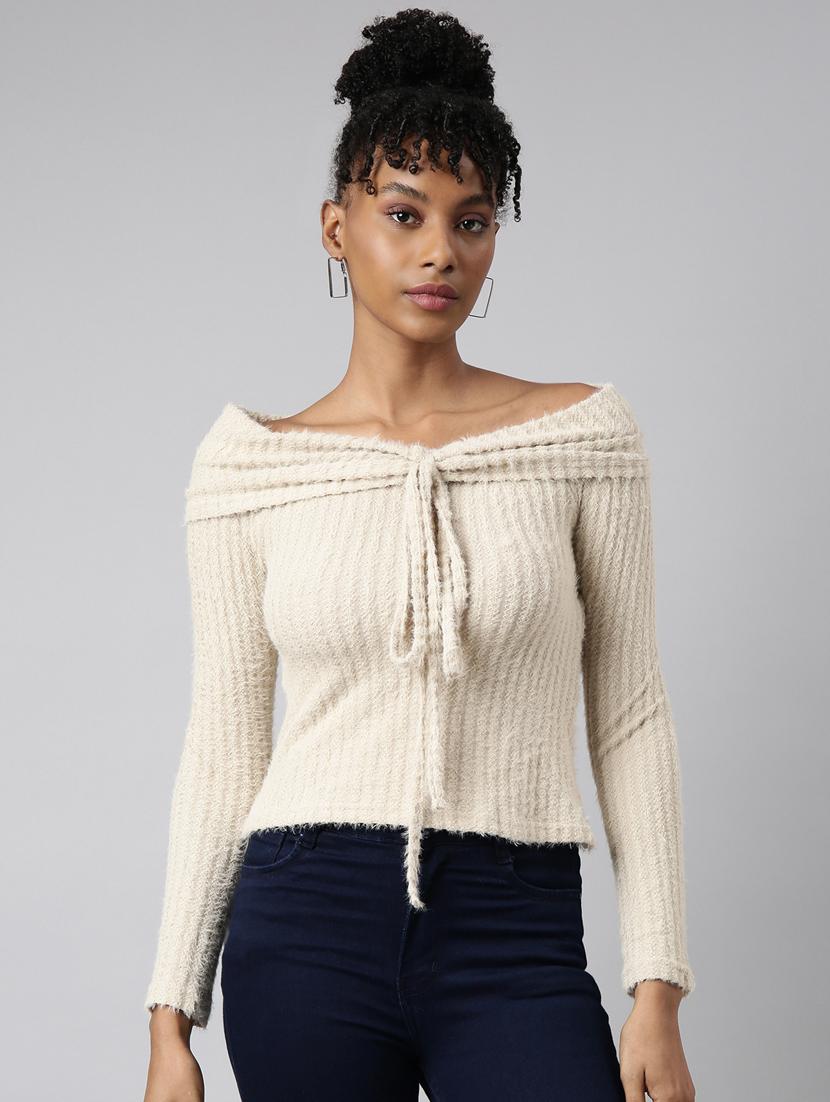 women's off shoulder regular top - 20928860 - Zoom Image - 0