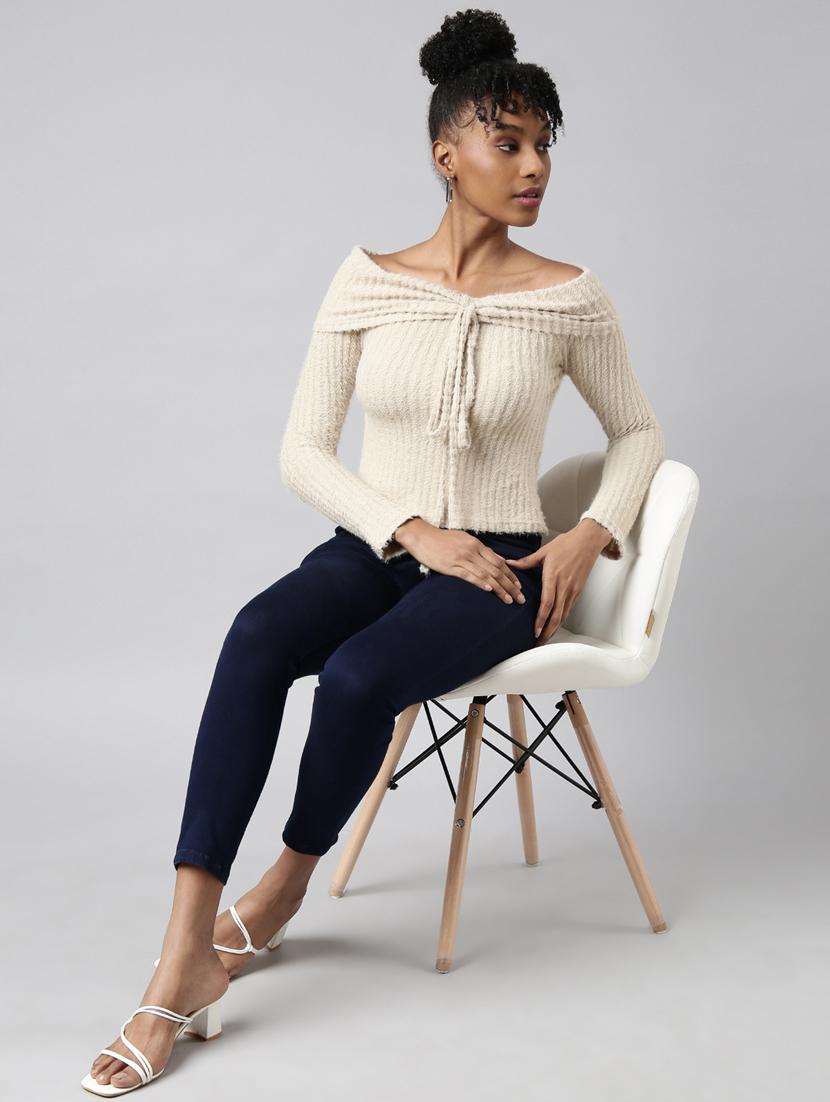 women's off shoulder regular top - 20928860 - Standard Image - 5