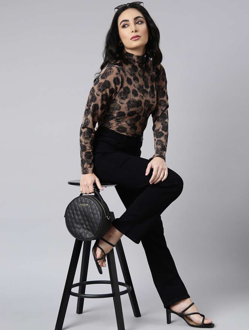 women long sleeve floral printed regular top - 20928864 -  Standard Image - 5