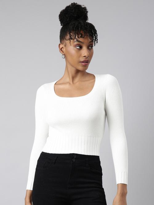 women solid long sleeves top - 20928867 - Standard Image - 0