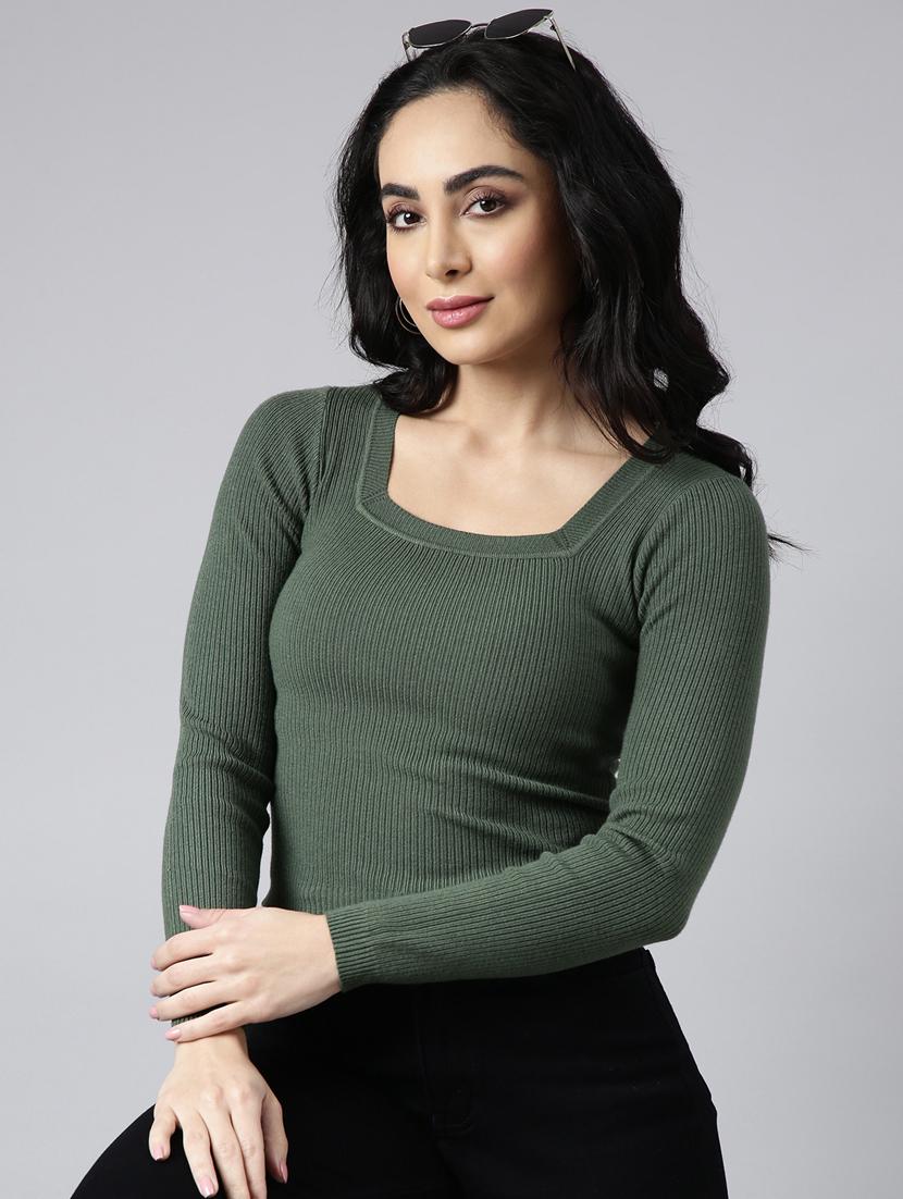 women solid color straight top - 20928880 - Standard Image - 3