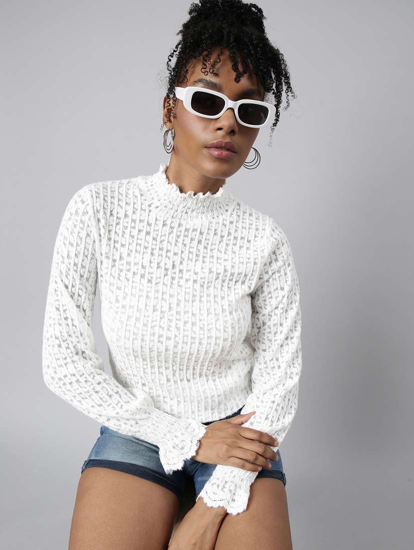 women mock neck straight top - 20928887 -  Standard Image - 3