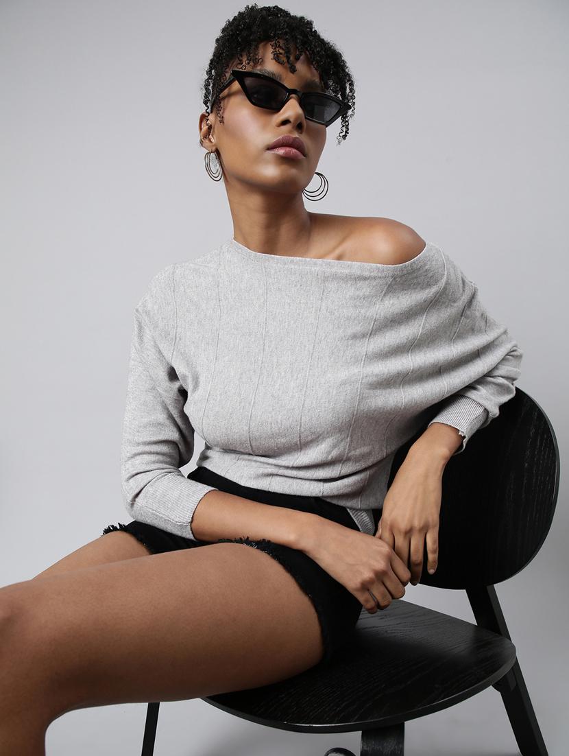 women solid long sleeves top - 20928919 - Standard Image - 3