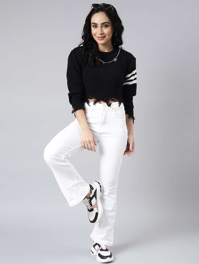 women's solid color crop top - 20928923 -  Standard Image - 5