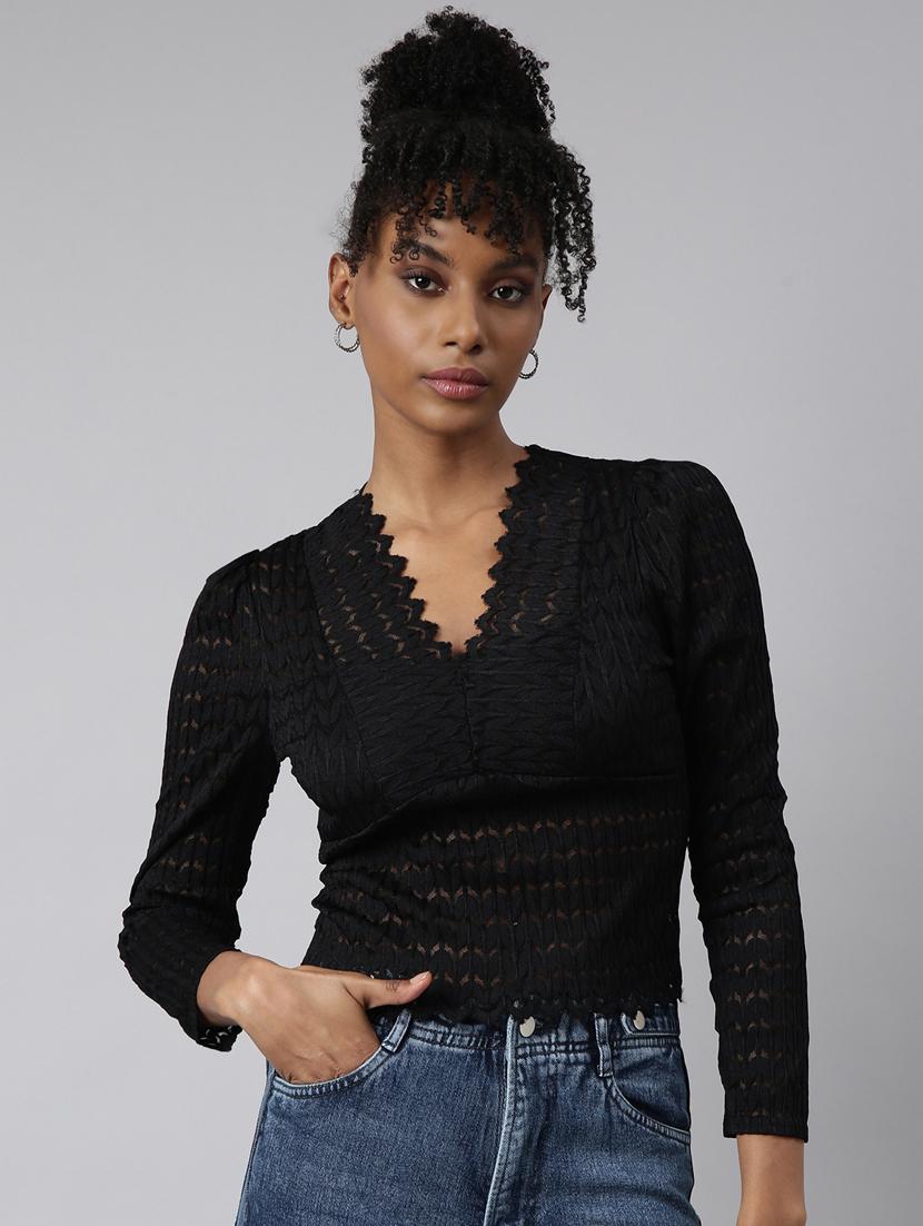 women self designed puff sleeves top - 20928930 -  Zoom Image - 0