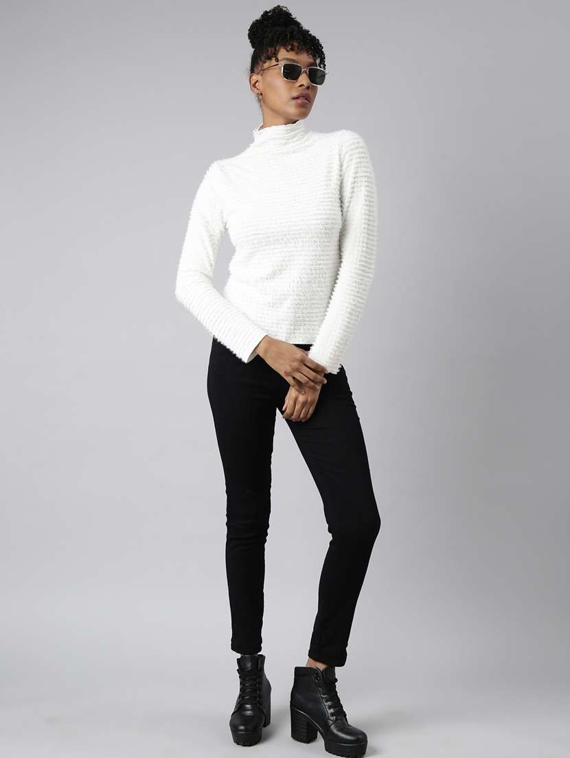 women self designed mock neck pullover - 20928993 -  Standard Image - 5