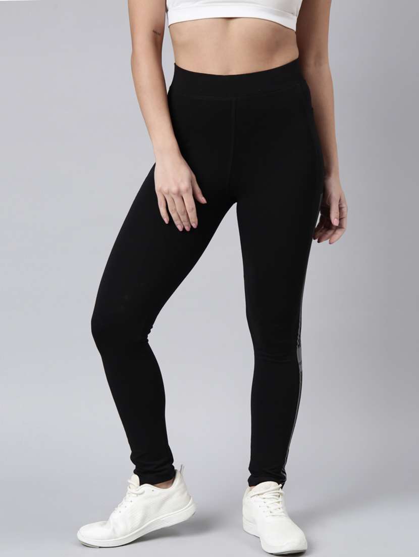 black cotton blend track pant - 20929039 -  Zoom Image - 0