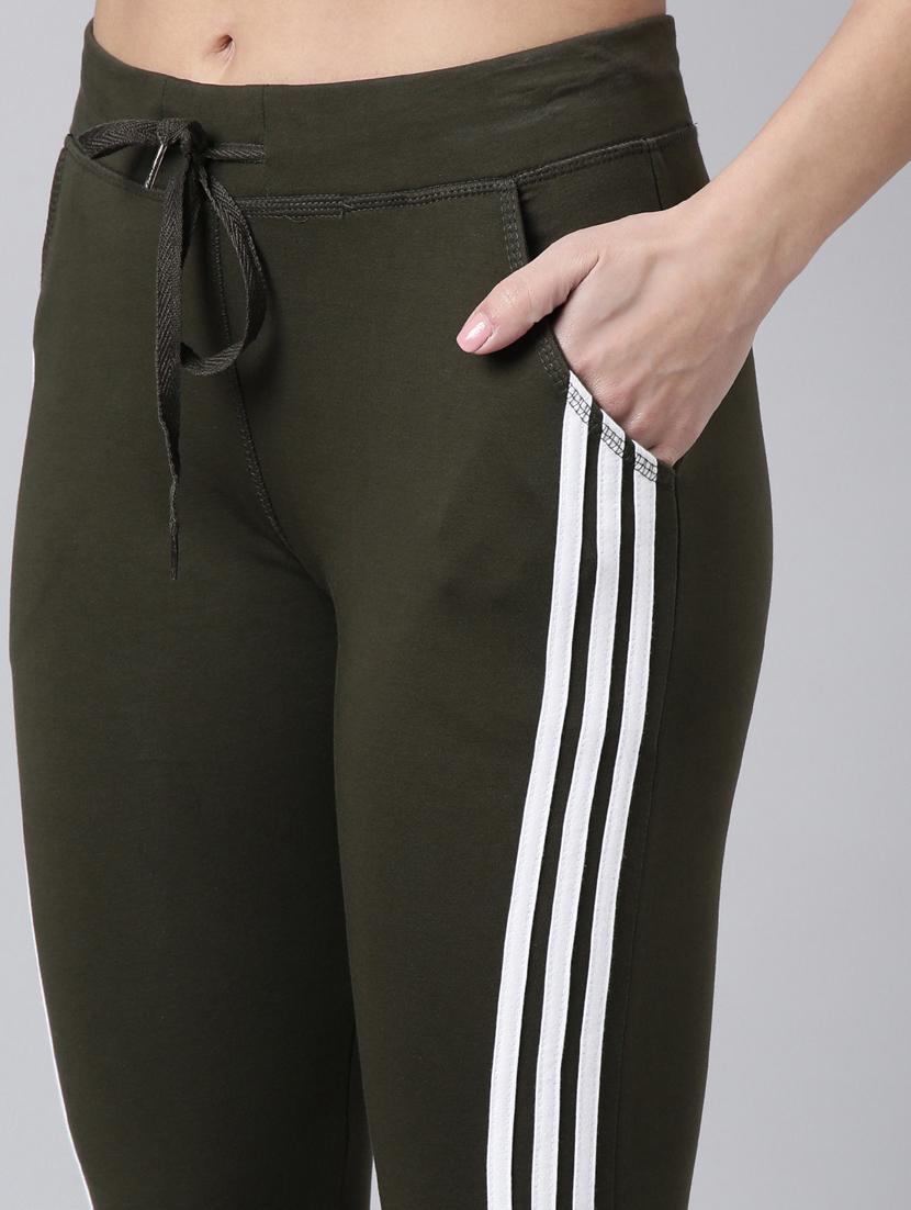 olive cotton blend track pant - 20929052 - Standard Image - 5