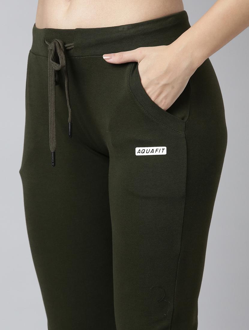 olive cotton blend track pant - 20929056 - Standard Image - 5