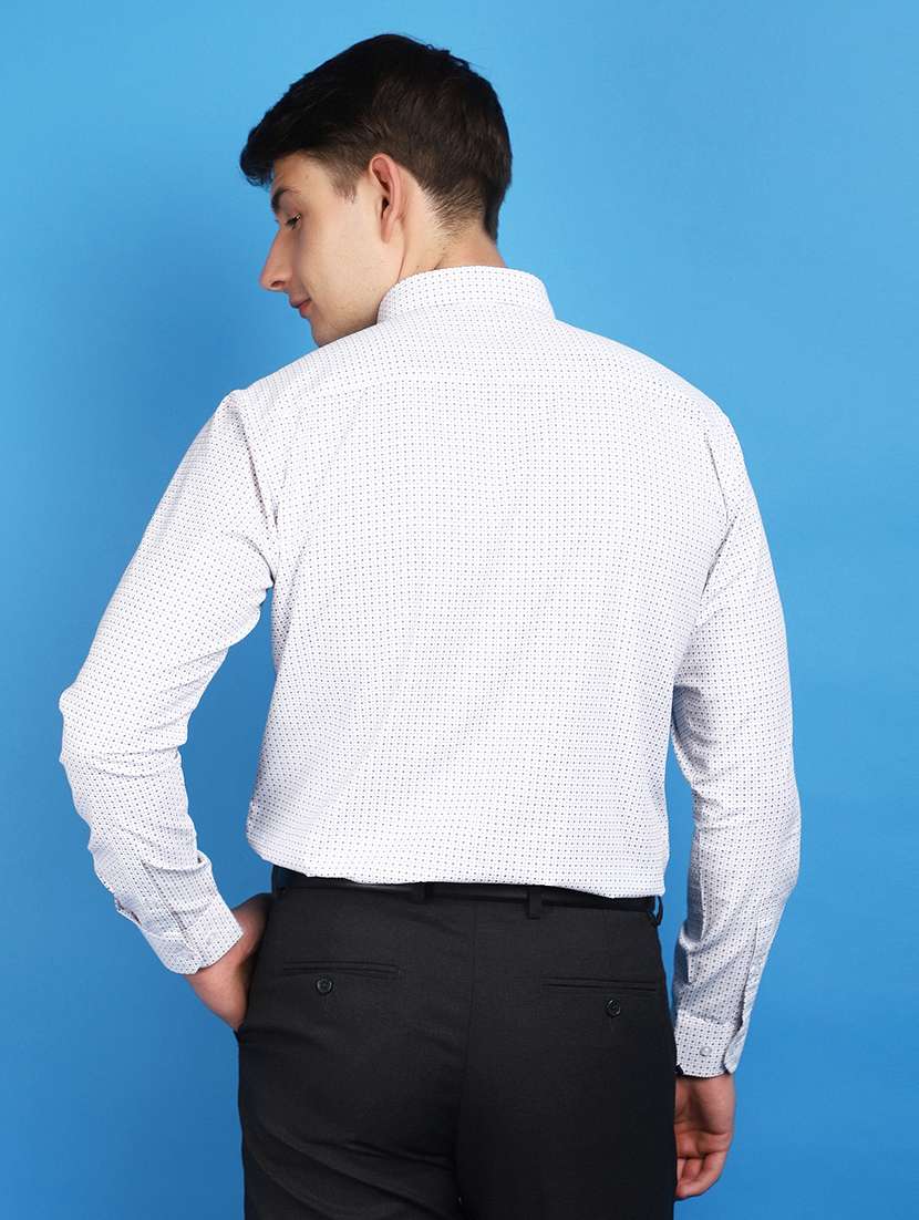 white cotton formal shirt - 20929240 -  Standard Image - 3