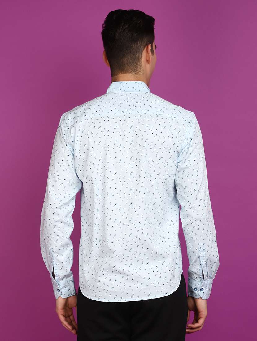 men printed long sleeve casual shirt - 20929306 -  Standard Image - 3