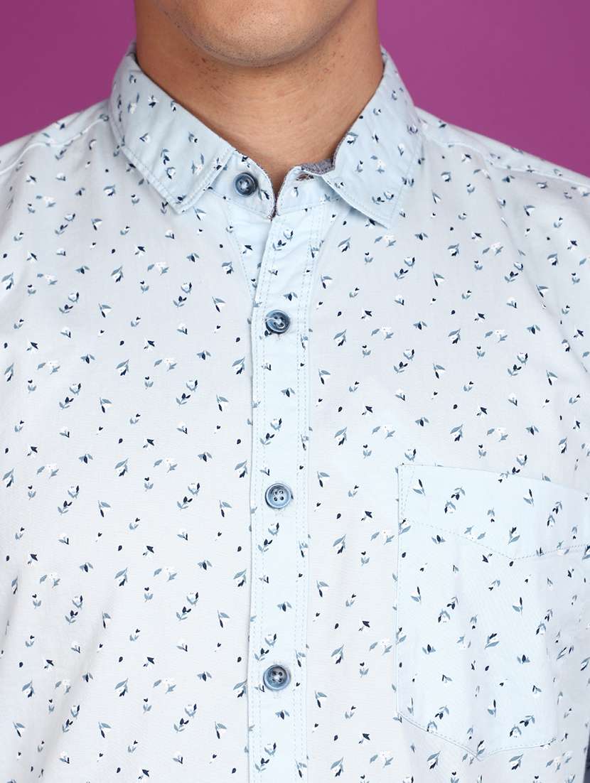 men printed long sleeve casual shirt - 20929306 -  Standard Image - 5