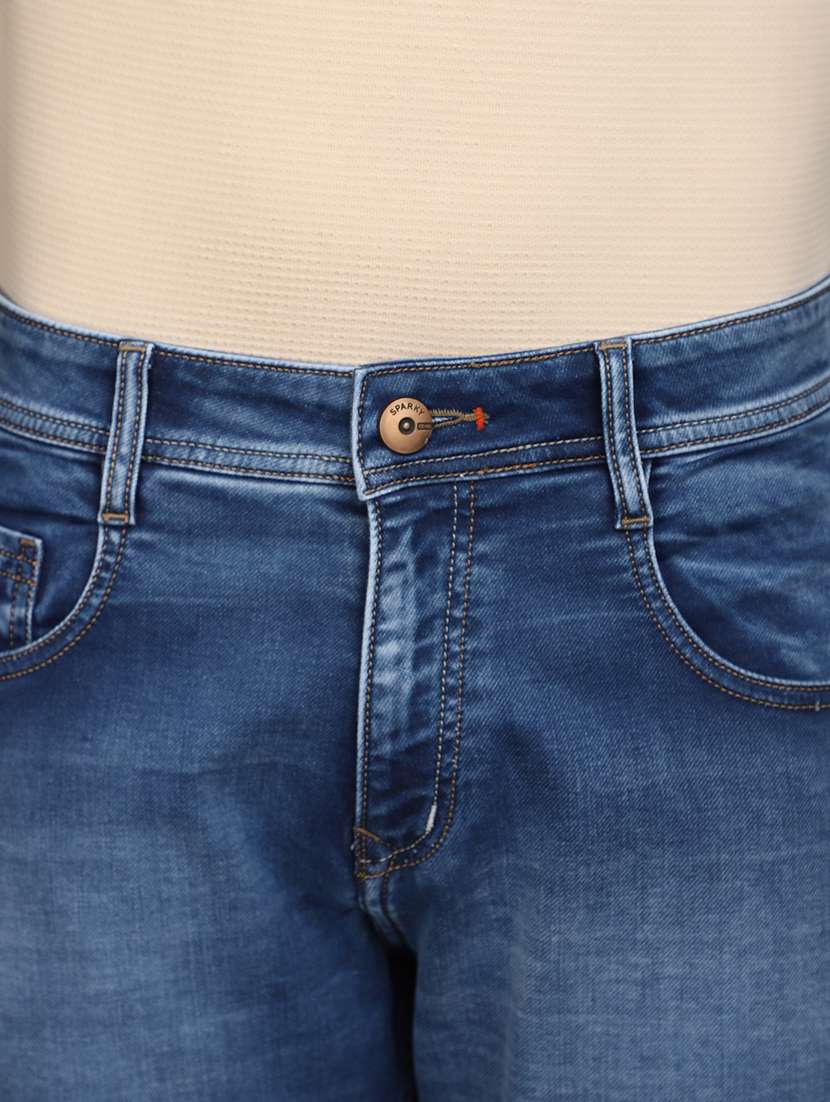 men mid rise washed denim jeans - 20929330 -  Standard Image - 3