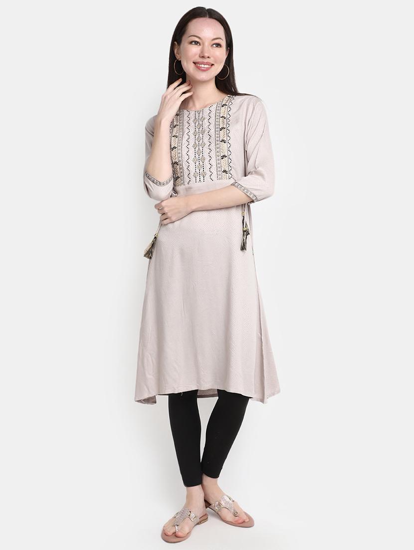 women's solid color a-line kurta - 20929967 - Zoom Image - 0