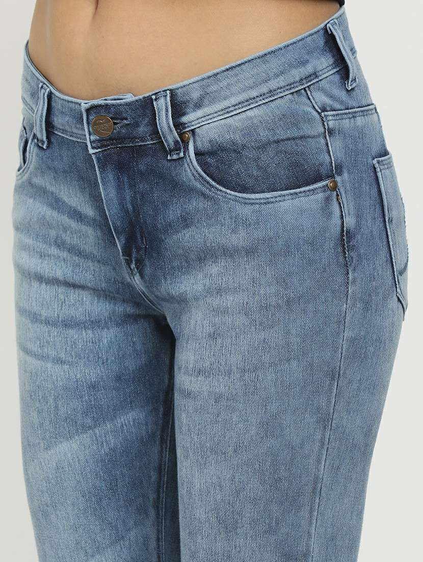 slid blue slim fit denim jeans - 20929988 - Standard Image - 5
