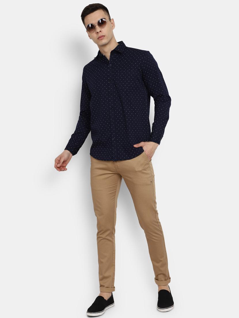 blue cotton casual shirt - 20930112 - Standard Image - 3