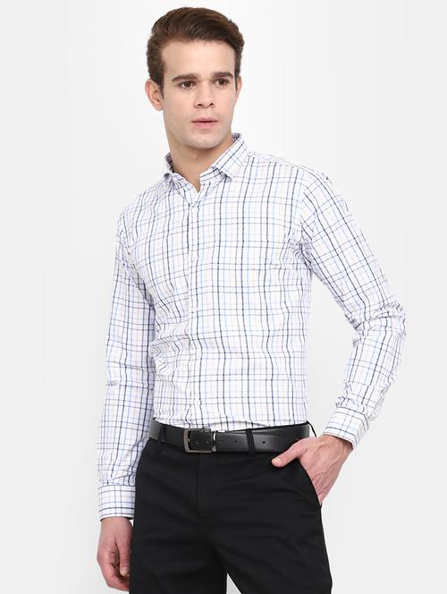 blue cotton formal shirt - 20930187 - Standard Image - 0