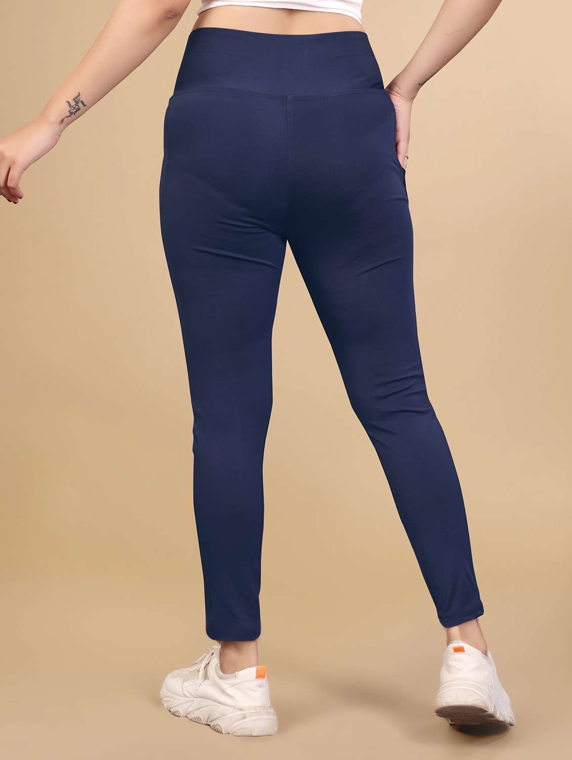 women color block ankle length tight - 20930331 -  Standard Image - 3