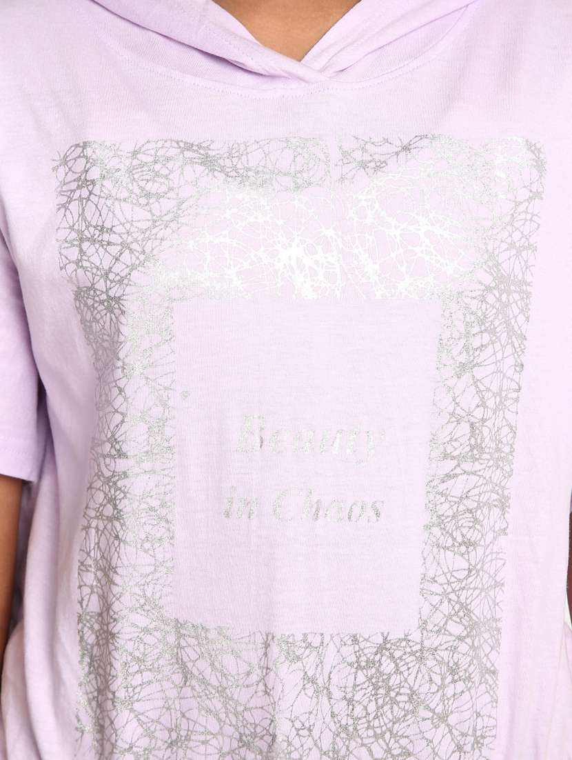 girls graphic printed round neck regular tee - 20930428 -  Standard Image - 5