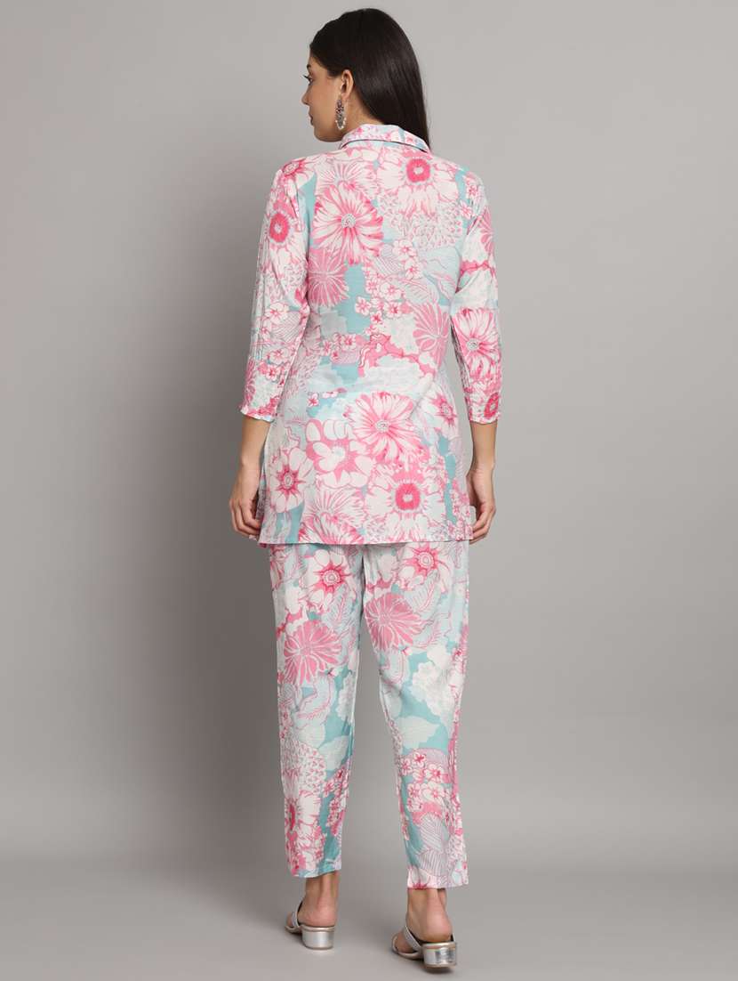 women floral printed top and pant co-ord set - 20930498 -  Standard Image - 3