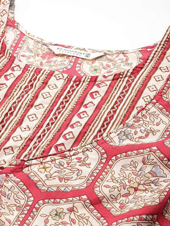 women three quarter sleeve kurta pant with dupatta set - 20930561 -  Standard Image - 5