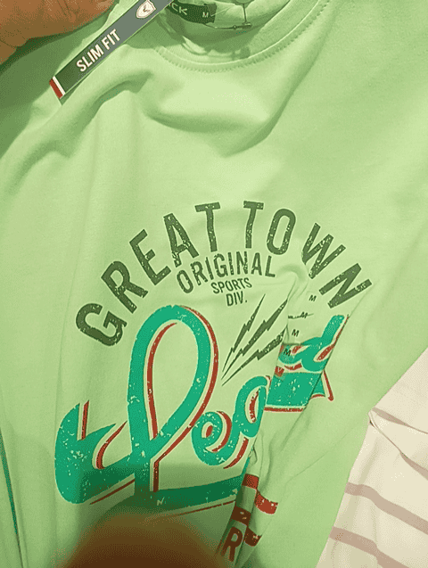 light green poly cotton tshirt - 20930591 - Standard Image - 0