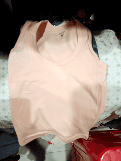 peachyellow cotton vest - 20930732 - Standard Image - 0