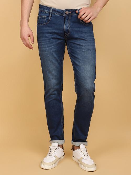 men mid rise washed denim jeans - 20930762 -  Standard Image - 0