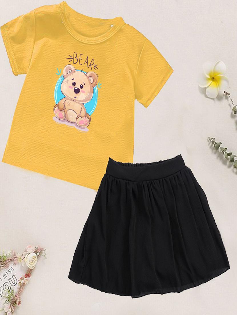 kids graphic printed skirt top set - 20932406 - Zoom Image - 0