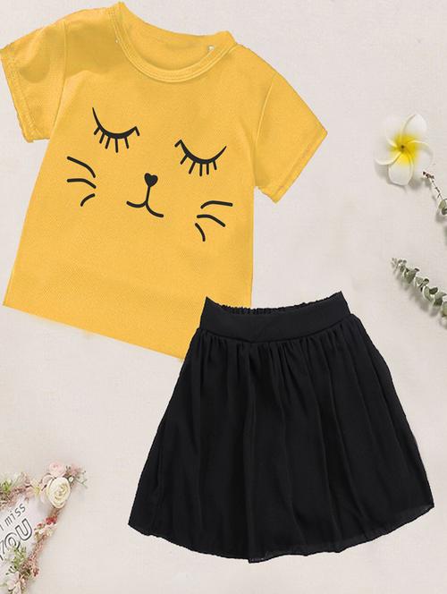 kids graphic printed skirt top set - 20932459 -  Standard Image - 0