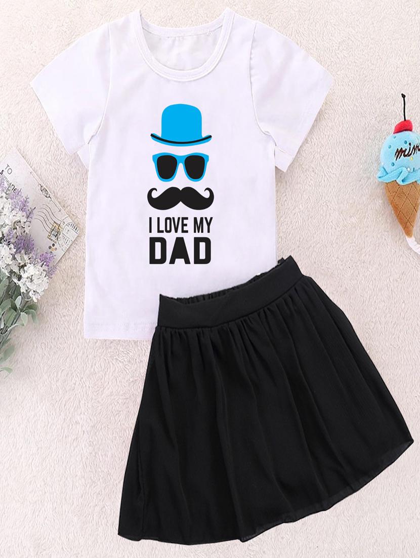 kids graphic printed skirt top set - 20932468 -  Zoom Image - 0