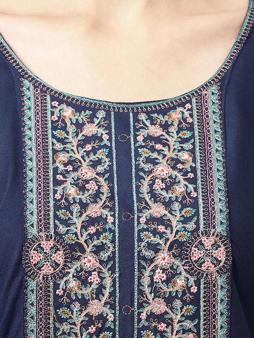 embroidered straight kurta - 20932720 - Standard Image - 3