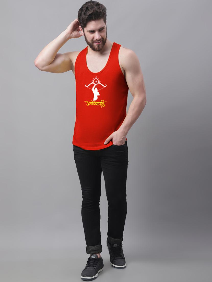red cotton vest - 20934570 - Standard Image - 3