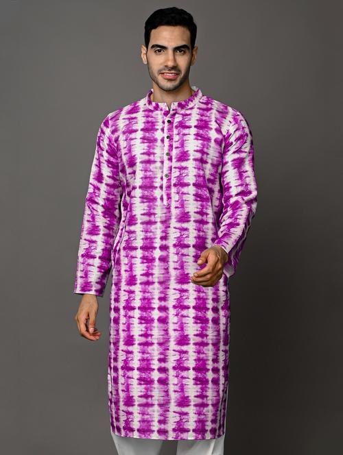 men mandarin neck long sleeve kurta - 20943642 - Standard Image - 0