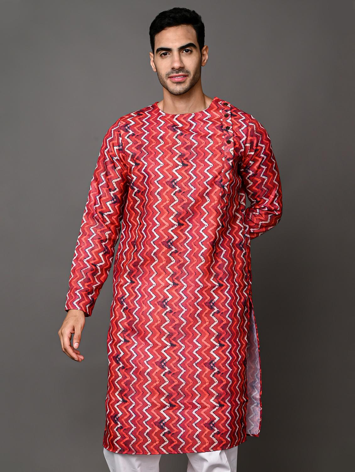 men mandarin neck long sleeve kurta - 20943644 - Zoom Image - 0