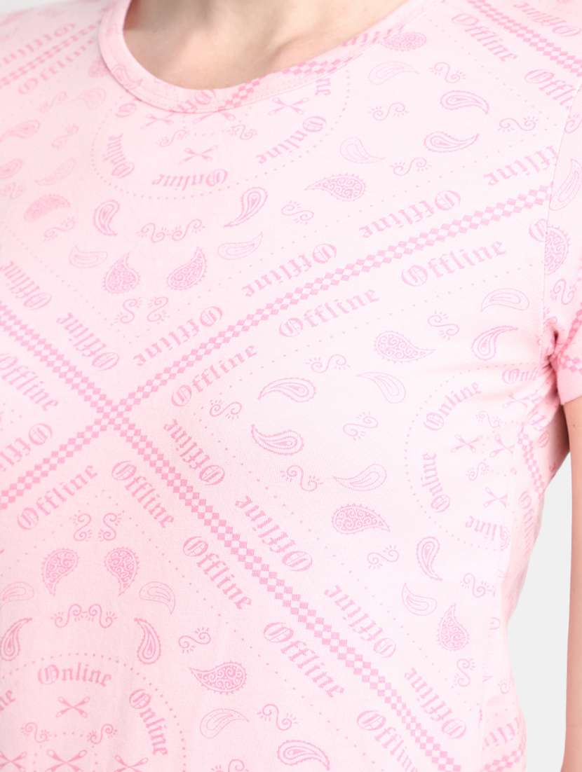 pink cotton printed t-shirt - 20944669 -  Standard Image - 5