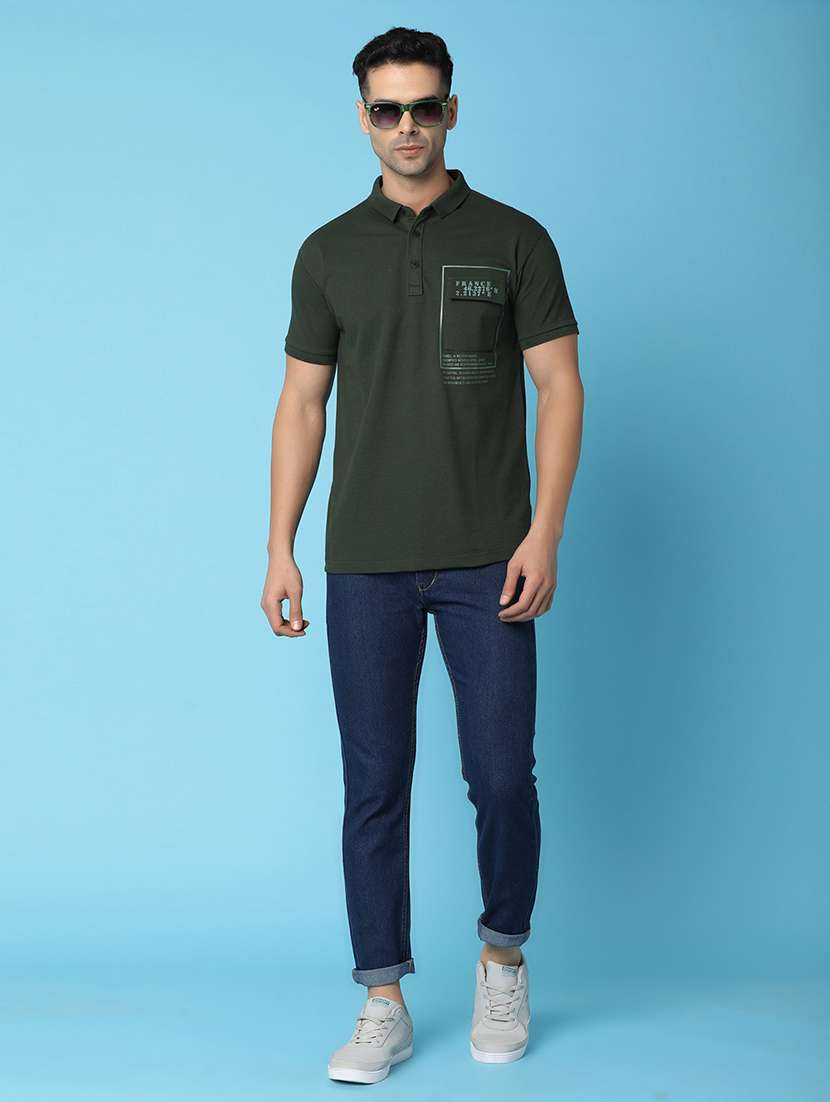 men solid navy blue slim fit jeans - 20944989 -  Standard Image - 3